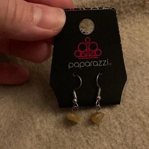 Paparazzi Yellow Dangle Earrings